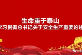 《生命重于泰山——学习总书记关于安全生产重要论述 》